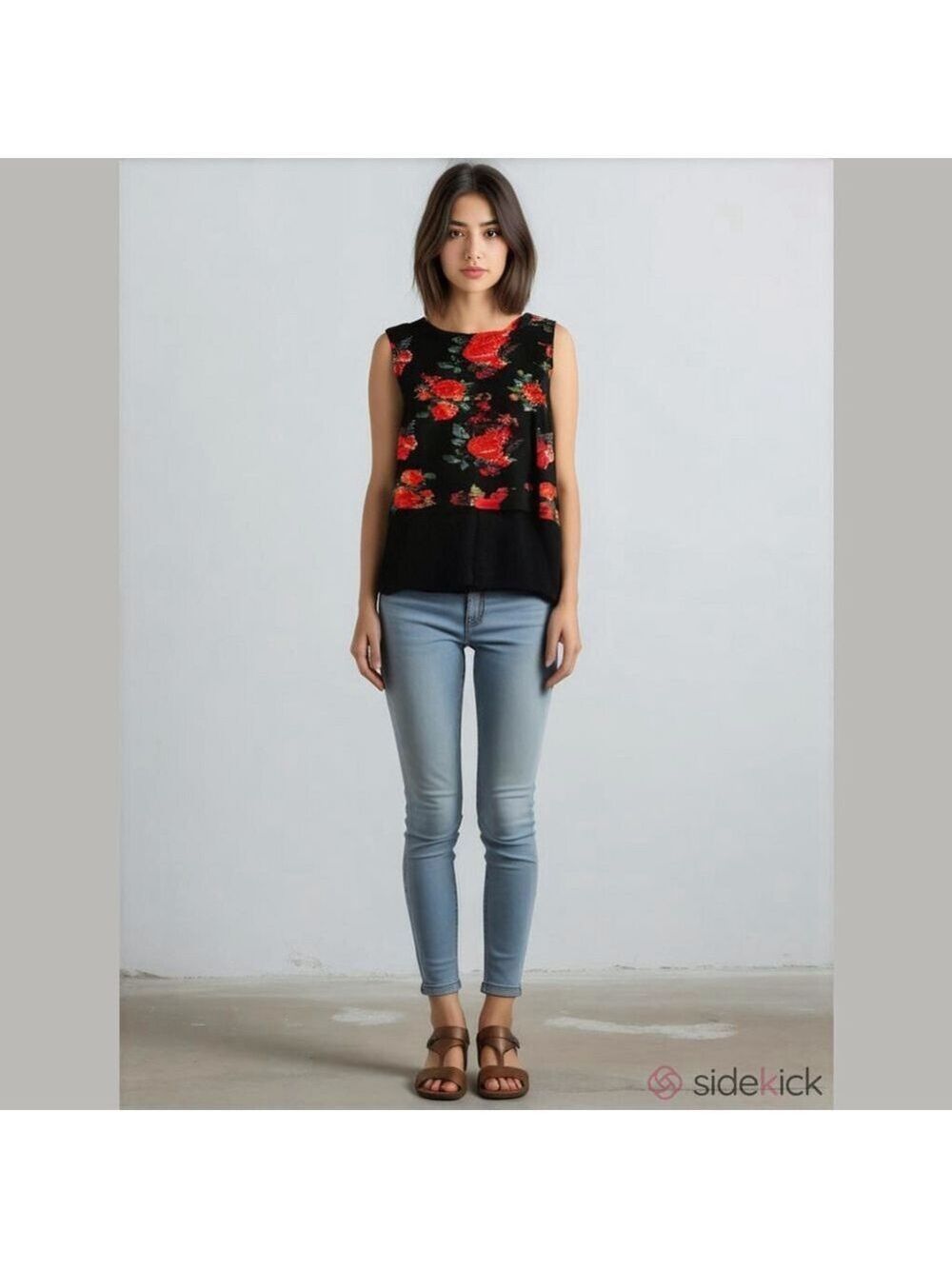 Womens mandy evans Floral tank top